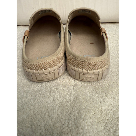 Women's UGG Beige Espadrille Mules US 8.5 Slip-On Shoes - Picture 9 of 12
